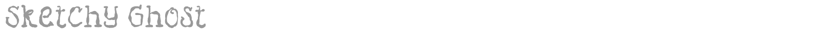 Sketchy Ghost font preview